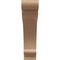 Ekena Millwork 9"W x 36"D x 36"H Thin Hughes Rough Cedar Woodgrain TimberThane Corbel, Primed Tan CORUR09X36X36HUGRCPR - alternate 5